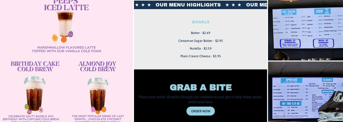 Salty Bagel Menu