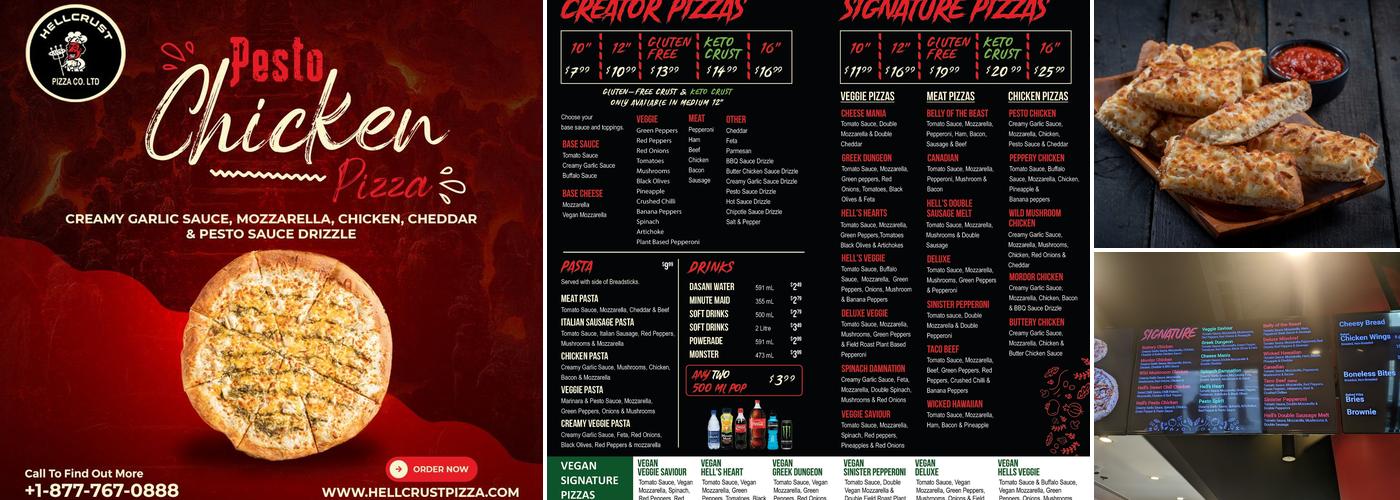 HellCrust Pizza- Vancouver Menu