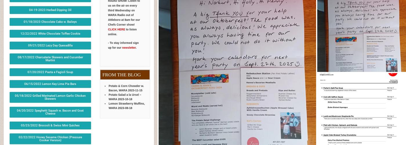 My Chef Lara, LLC Menu