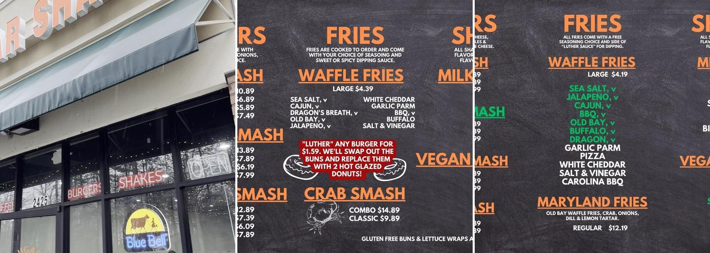 Sugar Shack Donuts & Coffee Menu