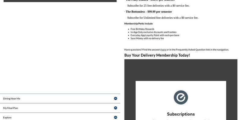 GCSU Max (GCSU Maxwell Student Union) Menu