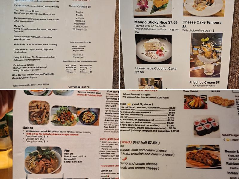 Drunken noodle saint marys Ga Menu