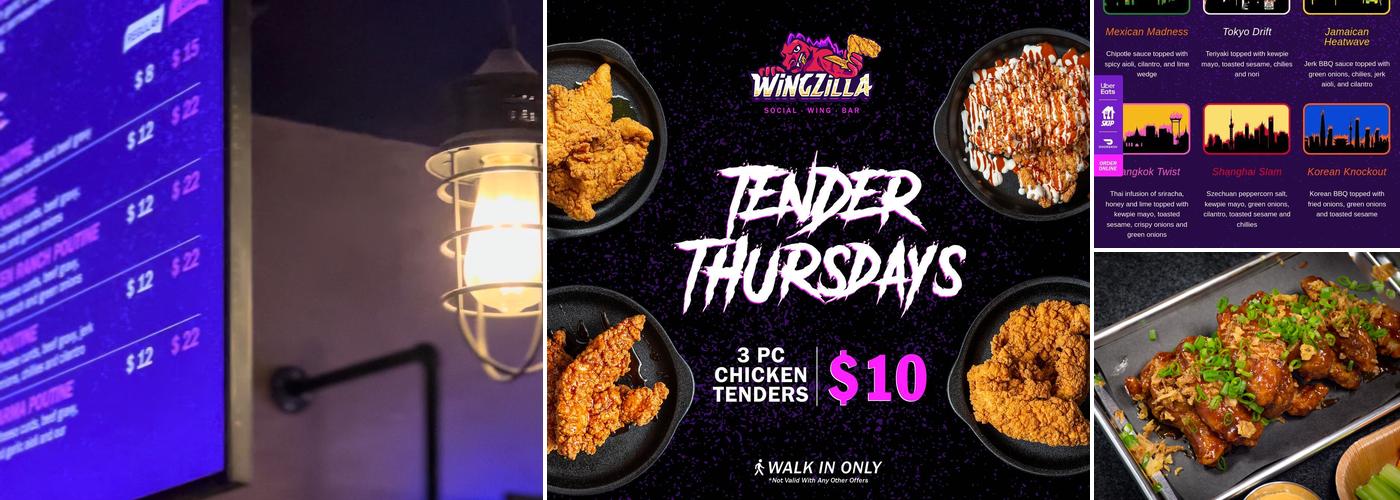Wingzilla Menu