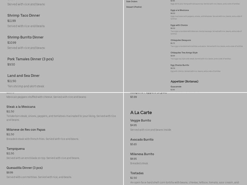 Maurices Signature Cheesecakes Menu