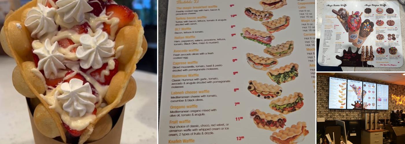 Magic Waffle Menu