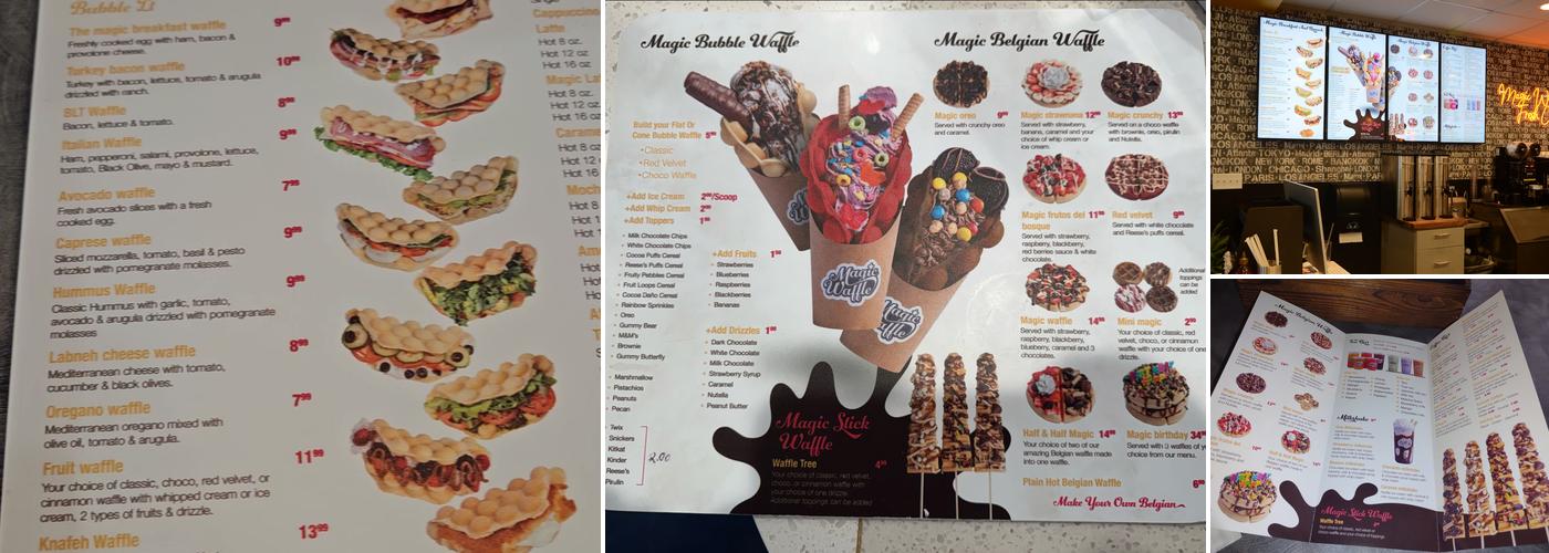 Magic Waffle Menu
