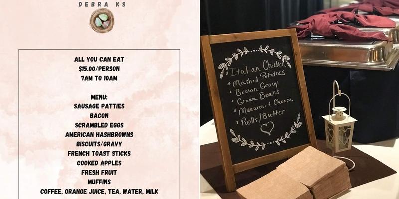 Debra K 's Catering LLC Menu