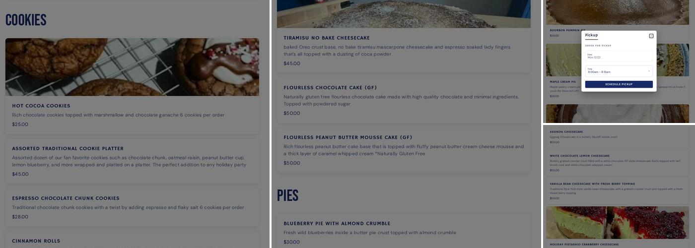 B. Bakes Deli & Cakes Menu