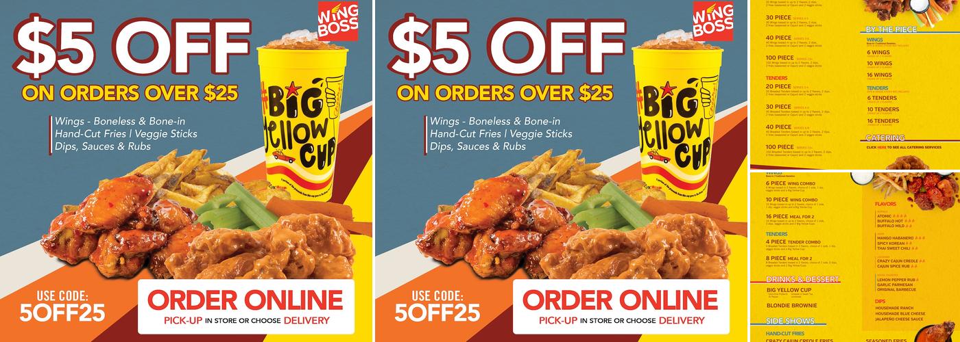 Wing Boss Menu