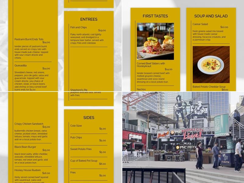 KC Hooley House Menu