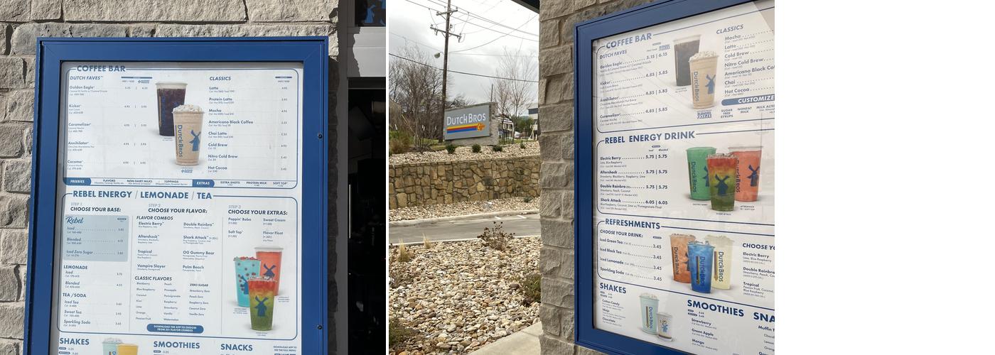Dutch Bros Coffee Menu
