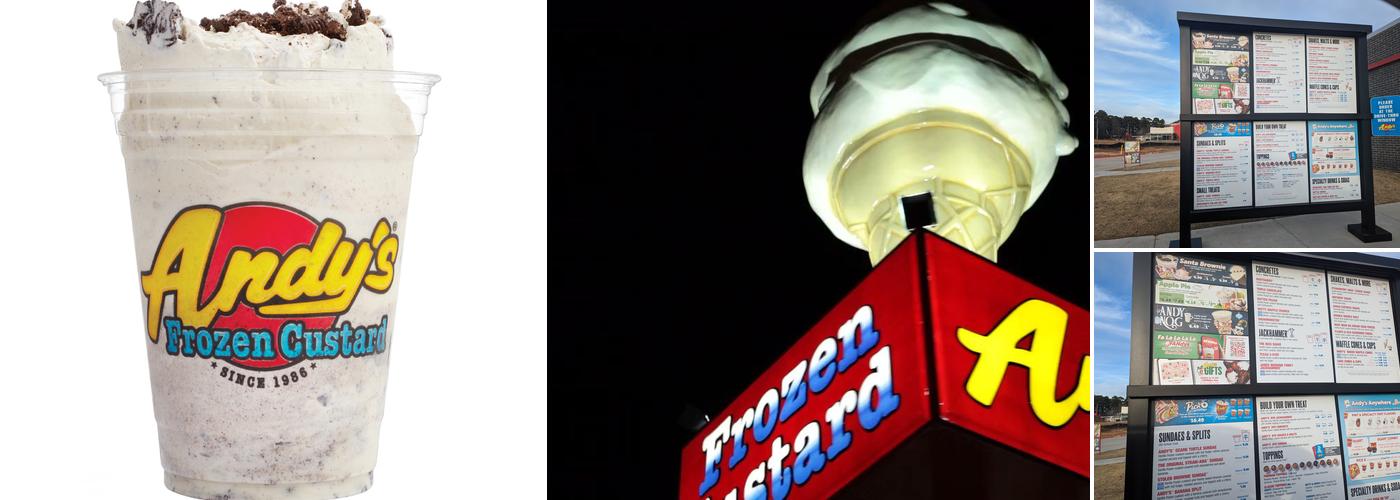 Andy's Frozen Custard Menu