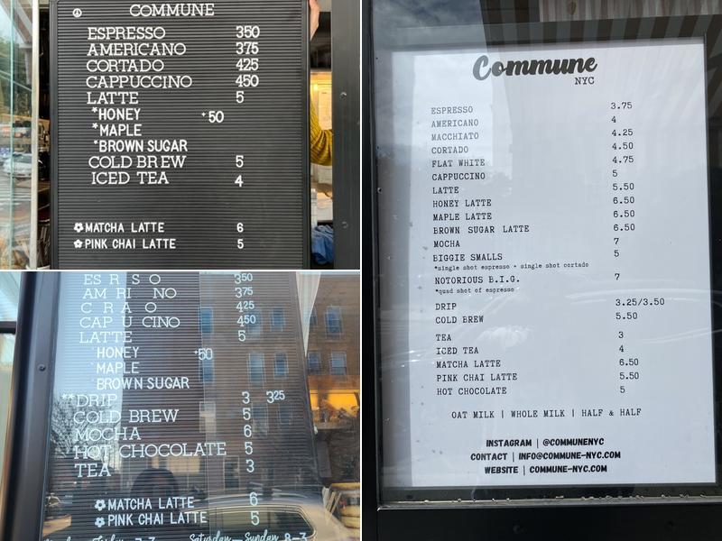 Commune Menu