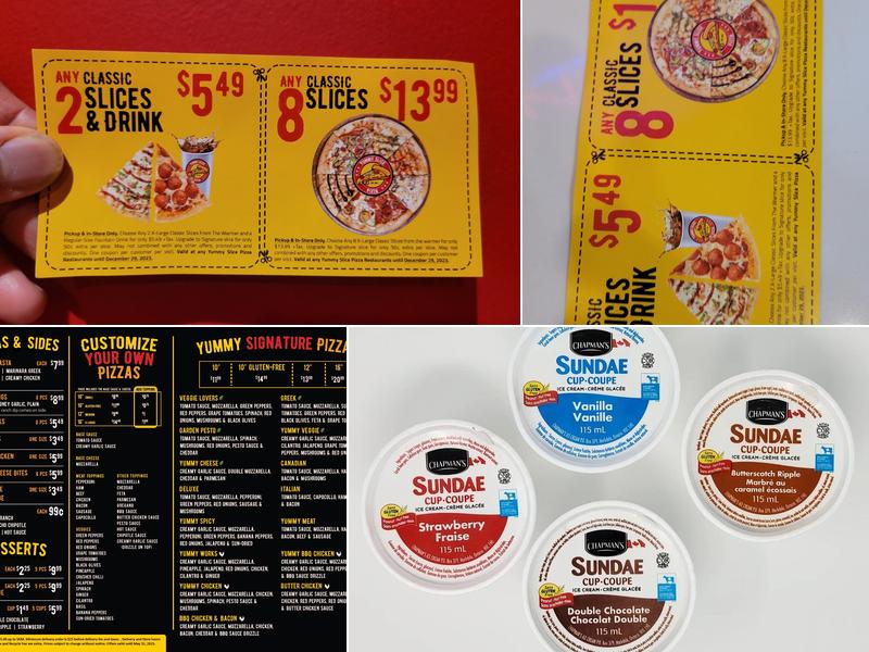 Yummy Slice Pizza - Carnarvon St, New Westminster Menu