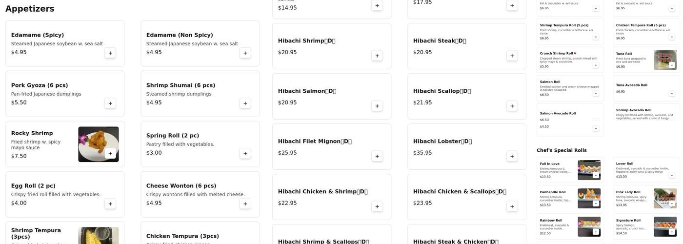 Shan Kishi Express Menu