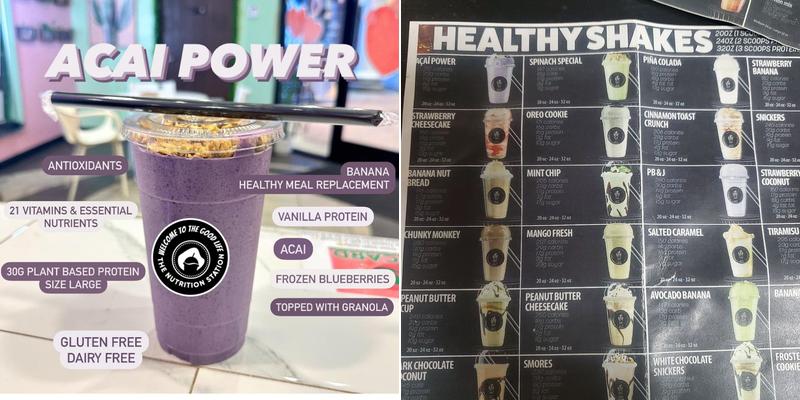 The Nutrition Station Menu