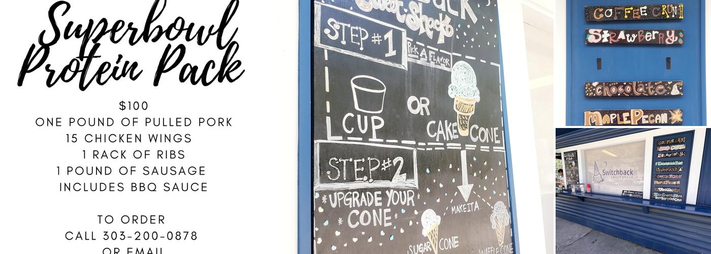Switchback Sweet Shack Menu