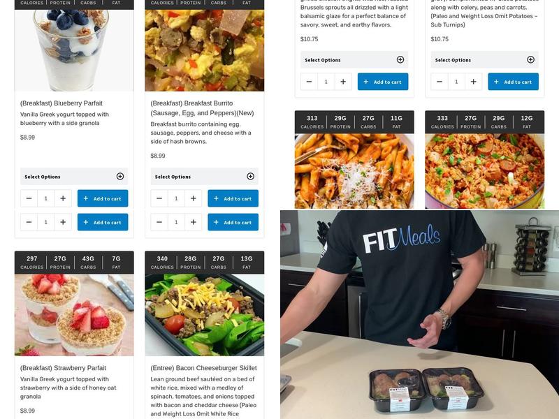 Fit Meals Prep Menu