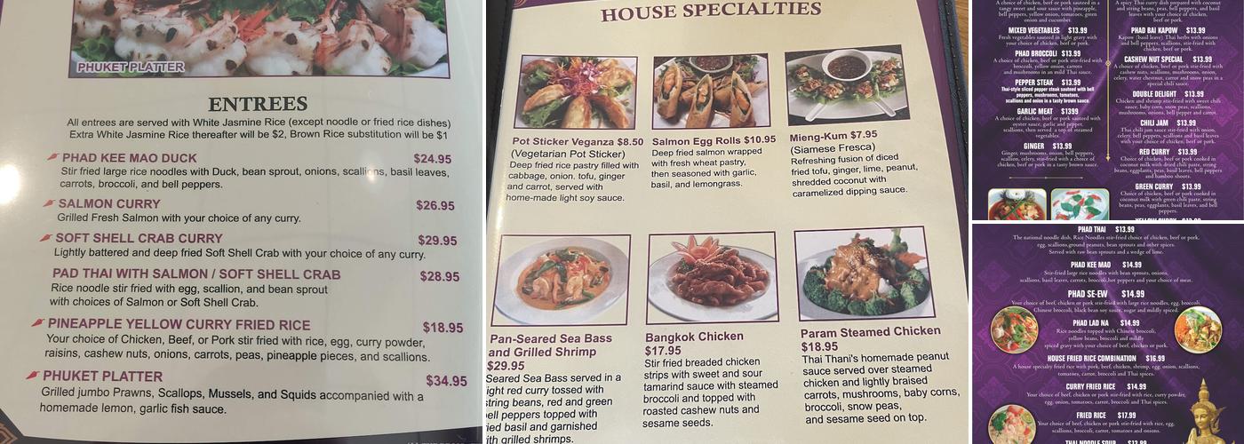Thai Thani restaurant (sand lake road) Menu