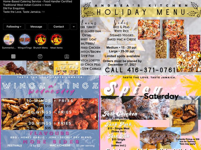 Andrea's Kitchen Menu