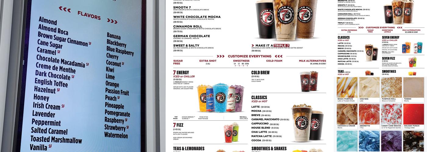 7 Brew Coffee Menu