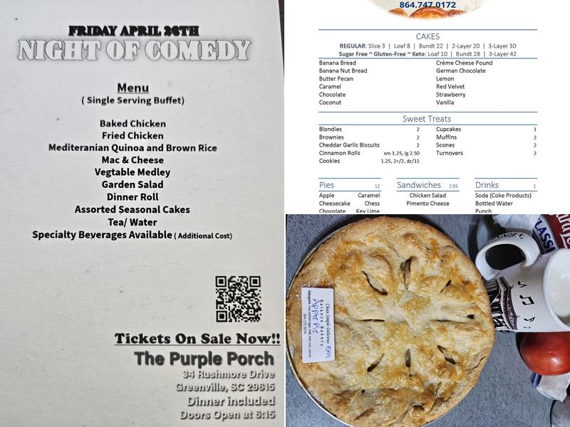 Balance Bakery Menu