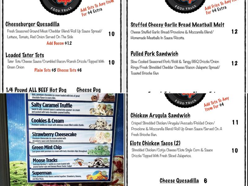 Roll Up Food Truck & Shop Menu