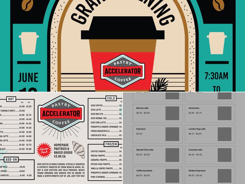 Accelerator Coffee Menu