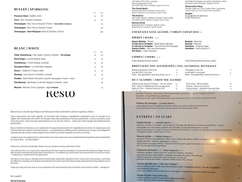 Restö Menu