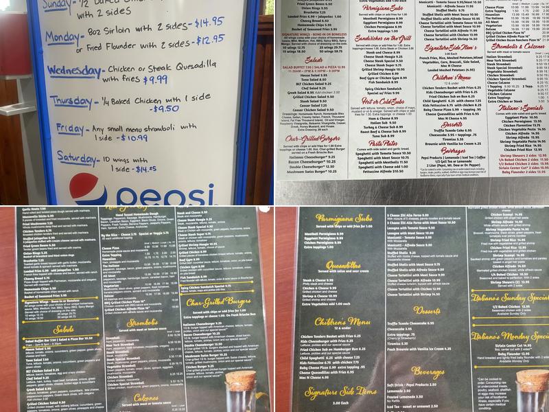 Italiano’s Pizzeria Menu