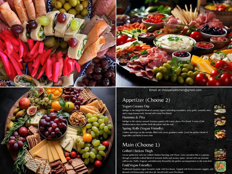 Chappelle Kitchen Catering Menu