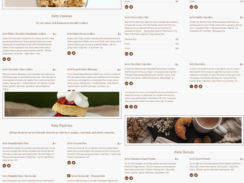 Un Poketo Dulce Menu