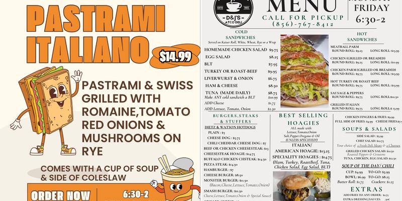 Atco Deli Menu