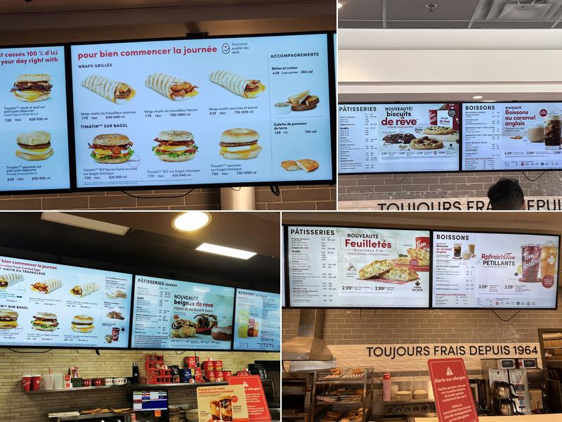 Tim Hortons Menu