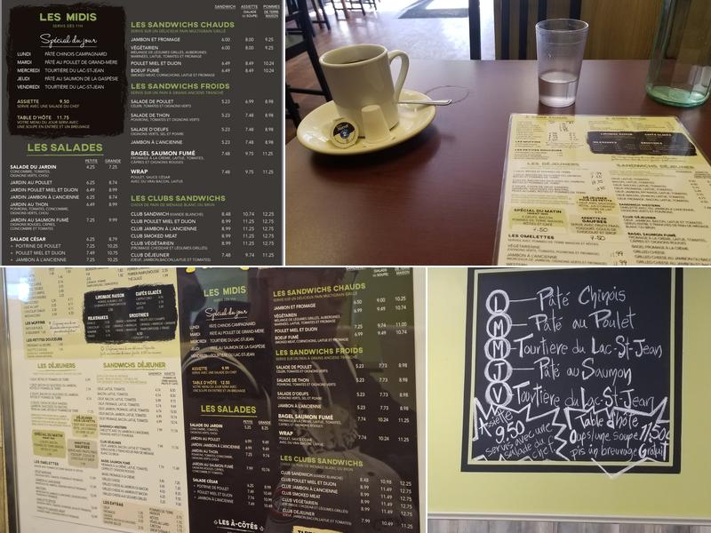 Pamplemousse Cafe Menu