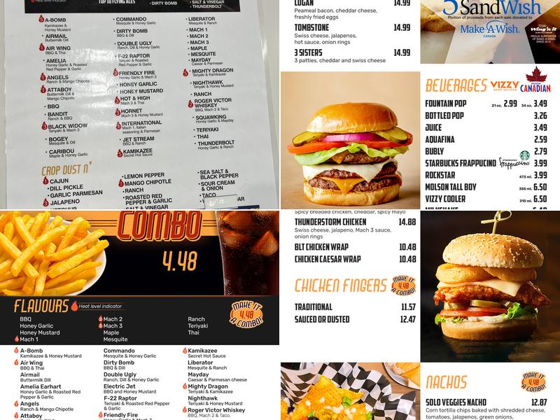 Wing’n it Express Menu