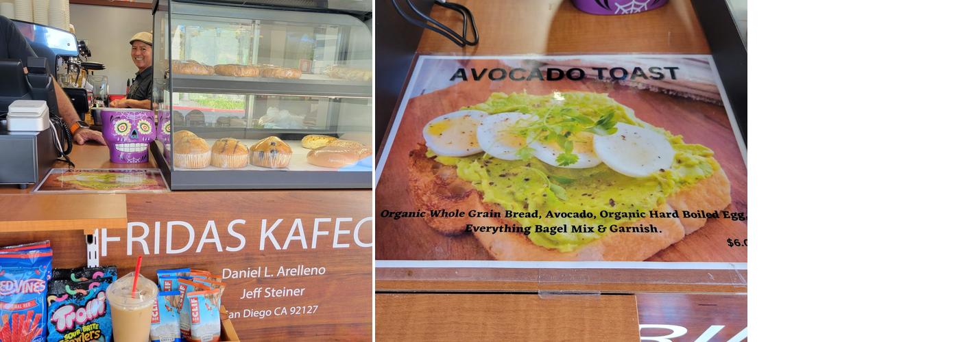 Frida's Kafecito Menu