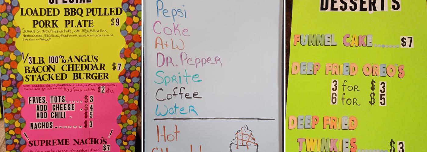 Victoria's Sweets-N-Eats Menu