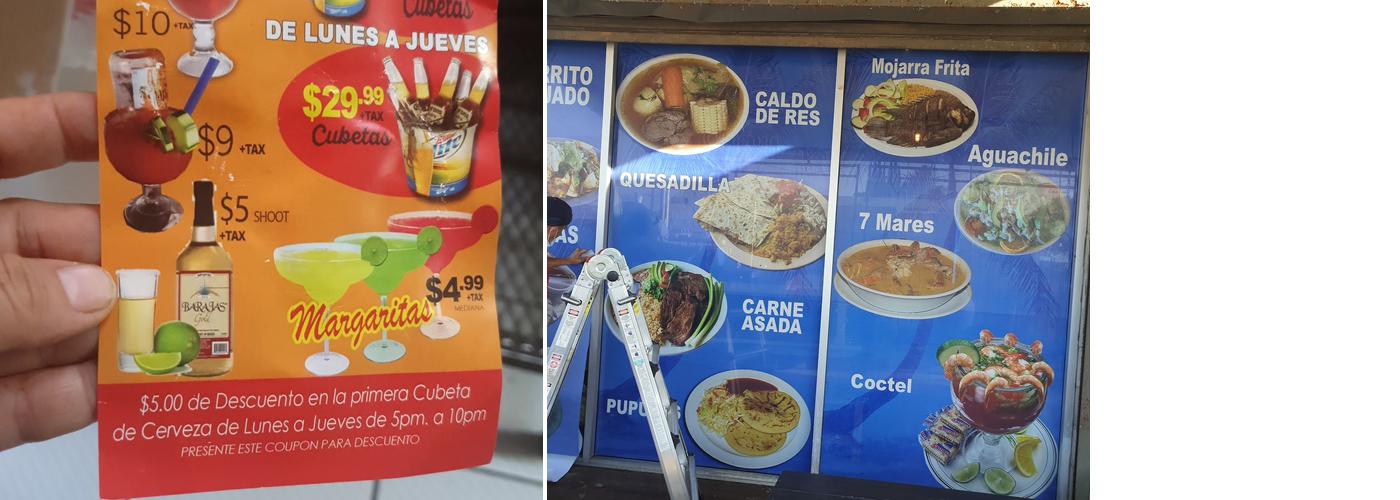 20931 Roscoe Blvd#3 canoga park ca.91304 atrasde casa tequila night club Menu