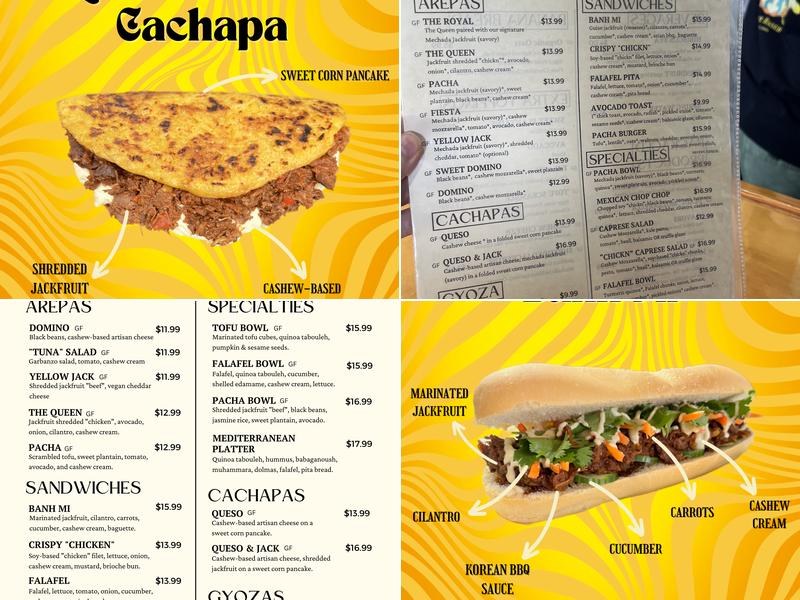 Pacha Roots | Plant Based Menu