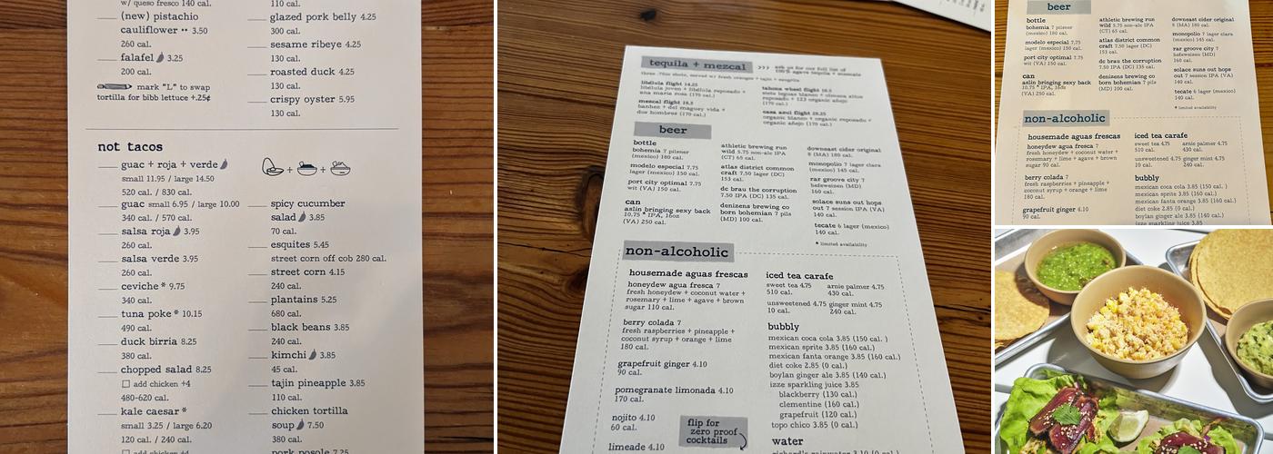 bartaco Menu