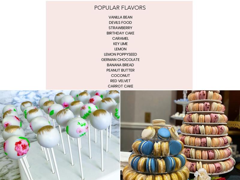 Petals & Sugar Menu
