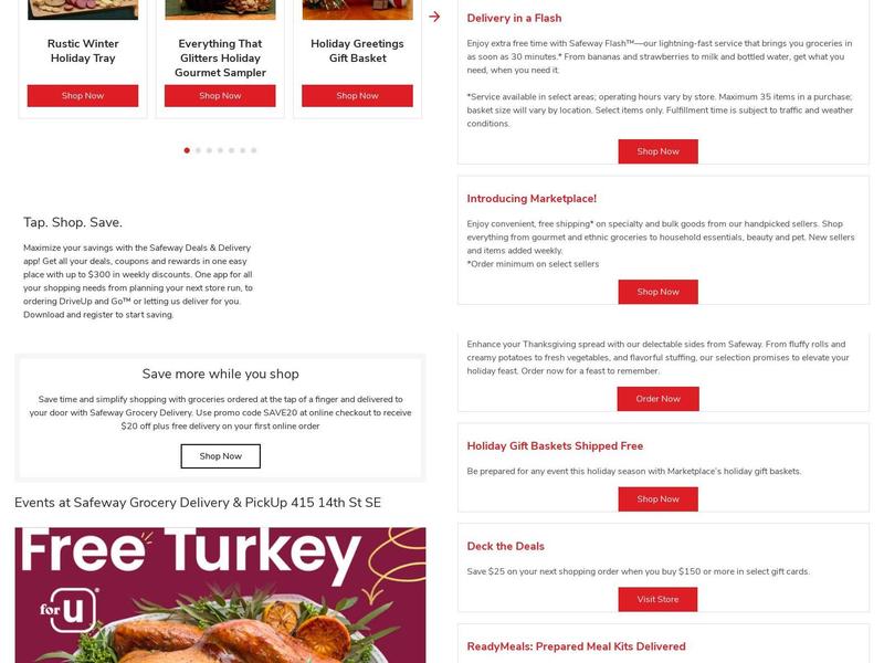 Safeway Menu