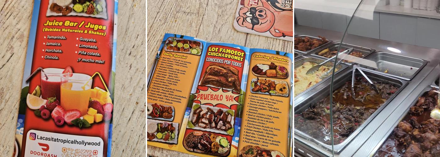 La Casita Tropical Menu