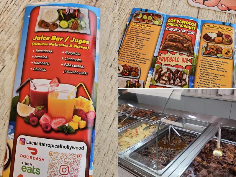 La Casita Tropical Menu