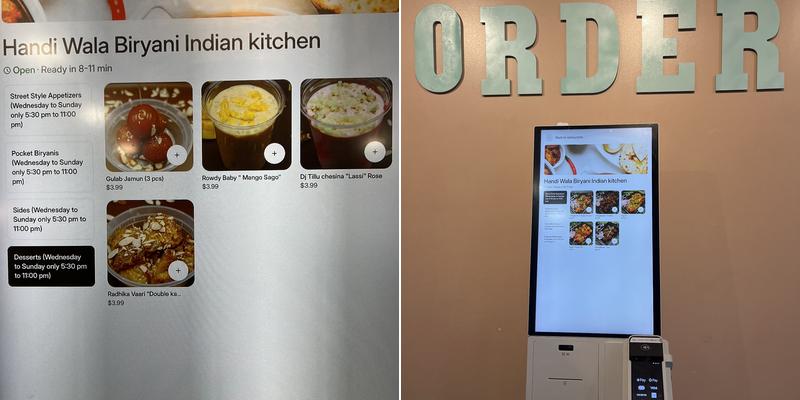 HandiWala Biryani Indian Kitchen Menu