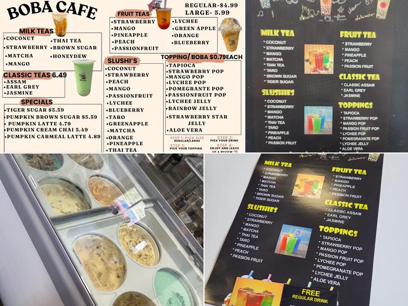 Boba Cafe Menu
