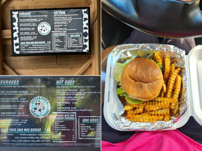 Little Moo's Burgers & Treats Menu