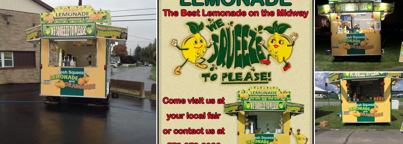 Roger`s Lemonade Menu