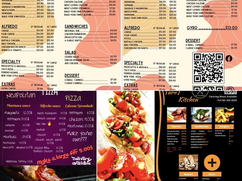 BY YURII'S PIZZA Menu
